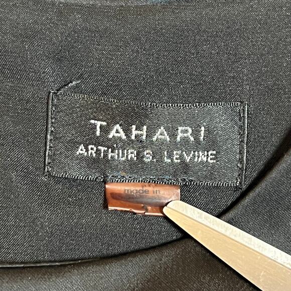 Tahari ASL Sleeveless Round Neck Knee Length Sheath Dress Size 4 Office LBD - Picture 4 of 11